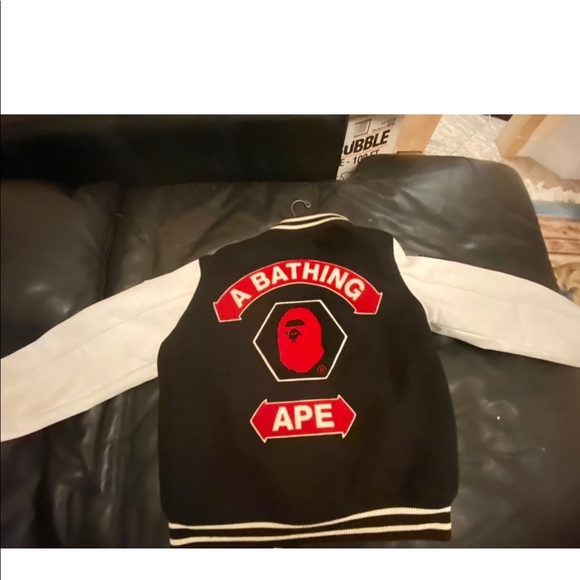 BAPE bathing ape varsity jacket - Picture 4 of 8